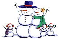 famiglia pupazzi neve.gif